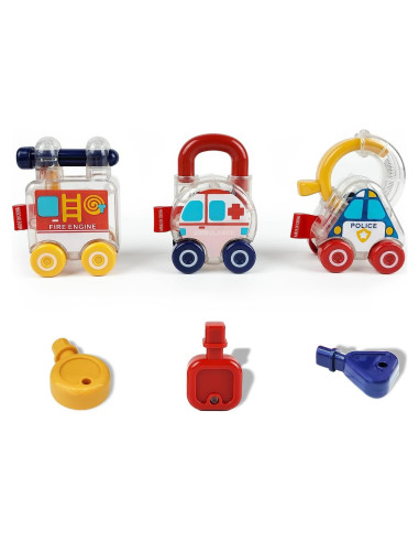 Kits de Ciencia Montessori para Bebés - Juguetes de Coche con Llave