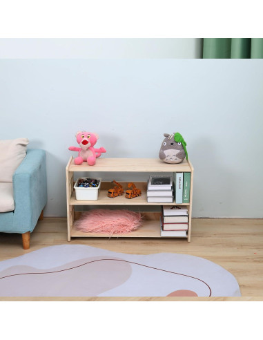 Estante Montessori FDHUIJIA 3 Niveles Madera para Juguetes