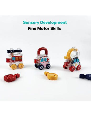 Kits de Ciencia Montessori para Bebés - Juguetes de Coche con Llave