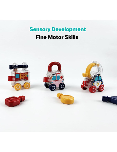 Kits de Ciencia Montessori para Bebés - Juguetes de Coche con Llave