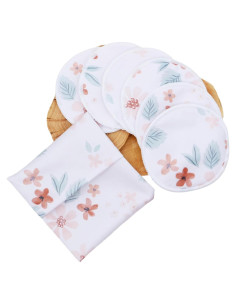 Almohadillas de Lactancia Reutilizables 6+1 con Bolsa - Corazones