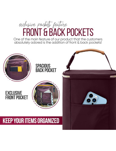 Bolsa Enfriadora PRAMIA para Leche Materna, Impermeable, 9 Botellas