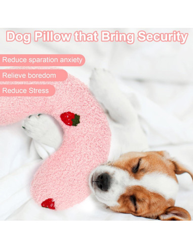 Almohada Calmante para Perros Mity Rosa 24x22 cm Alivio Ansiedad