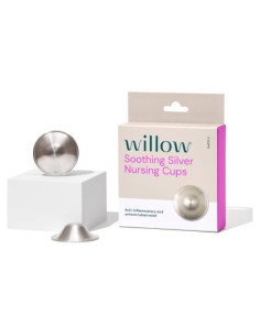 Copas de Lactancia de Plata Calmante Willow - 2 Unidades, Alivio Natural
