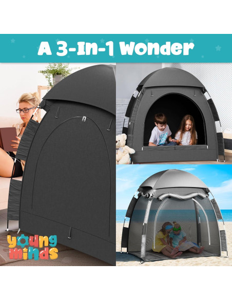 Carpa Blackout para Cuna YoungMinds - Impermeable y Antimosquitos