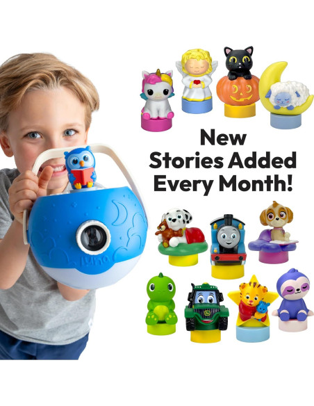 Proyector de Cuentos Luna - Unicornio y Búho - 10 Cuentos y Canciones