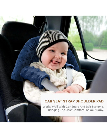 Soporte para Cabeza de Silla de Auto Bebé Comportamiento Infantil Azul