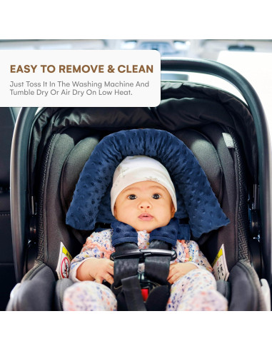 Soporte para Cabeza de Silla de Auto Bebé Comportamiento Infantil Azul