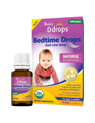 Gotas para Dormir Bebés Ddrops - Orgánicas 60 Unidades
