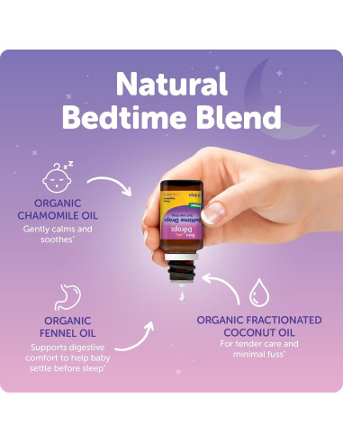 Gotas para Dormir Bebés Ddrops - Orgánicas 60 Unidades