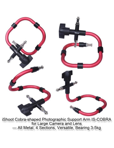 Soporte Fotográfico Articulado iShoot IS-COBRA 3-5kg Aluminio