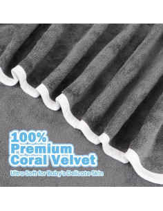 Toallas con Capucha Orighty para Bebés 6 Paquetes 76x76 cm 2