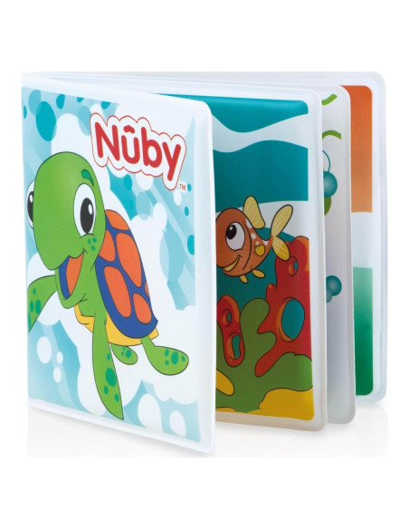 Libro de Baño Nuby 4755 con Páginas Impermeables y Squeaker