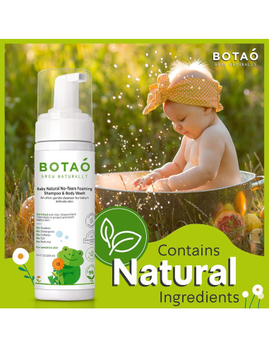 Champú y Gel de Baño Natural BOTAO 99% Ingredientes Naturales