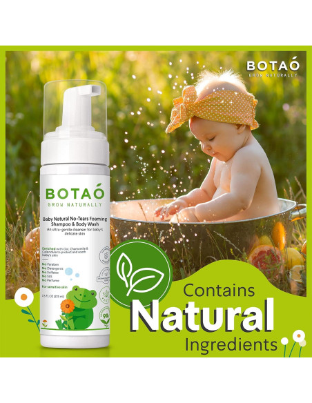 Champú y Gel de Baño Natural BOTAO 99% Ingredientes Naturales
