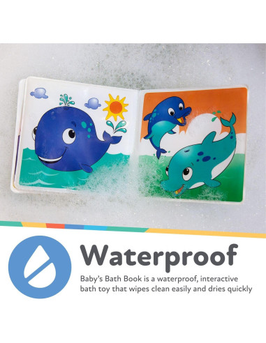 Libro de Baño Nuby 4755 con Páginas Impermeables y Squeaker