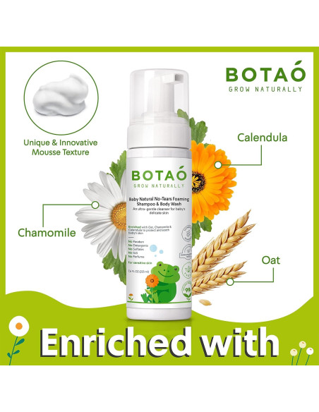 Champú y Gel de Baño Natural BOTAO 99% Ingredientes Naturales
