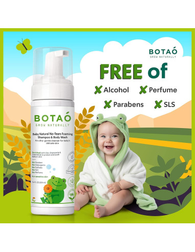 Champú y Gel de Baño Natural BOTAO 99% Ingredientes Naturales
