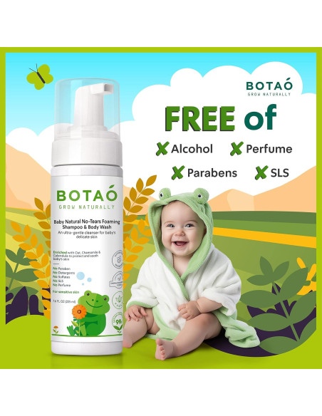 Champú y Gel de Baño Natural BOTAO 99% Ingredientes Naturales