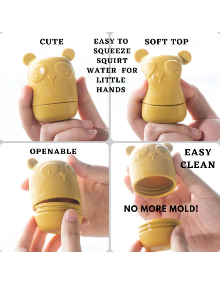 Juguetes de baño de silicona Bumble Bear - 4 piezas Coral Juguetes de baño de silicona Bumble Bear - 4 piezas Coral