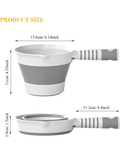 Cuchara de Agua Plegable Qancesd 26.8x15.6cm Multiusos 2