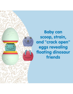 Juguete de Baño Interactivo Dr. Brown's Huevos Dino 6m+ 2