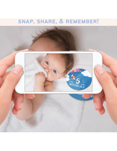 Calcomanías Mensuales para Bebés RubyRoo - Aventura 28 Piezas