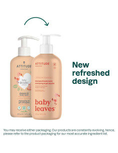 Champú y Gel de Baño 2 en 1 ATTITUDE Bebé 473 ml Naranja y Granada 2