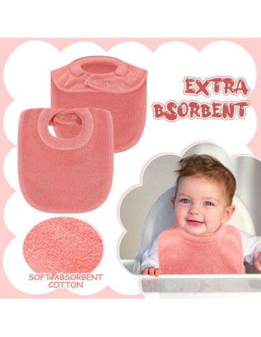 4 Baberos Acolchados Comfi para Bebés - Absorbentes y Ajustables