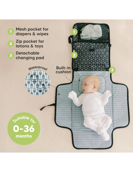 Almohadilla de Cambio de Pañales KeaBabies Grande Impermeable