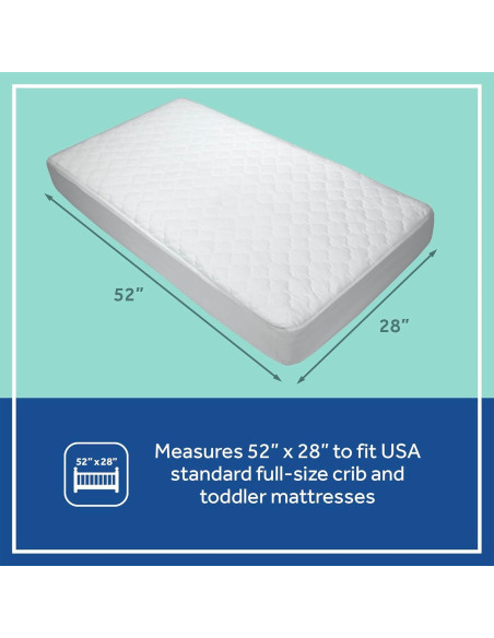 Protector de Colchón Impermeable Sealy Baby 2 Piezas 132x71 cm