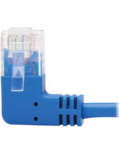 Cable Ethernet Cat6 Tripp Lite 4.57 m Ángulo Izquierdo Azul