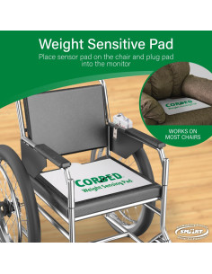 Alarma de salida de silla Smart Caregiver con almohadilla de detección 2