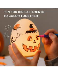 Luz Nocturna de Silicona AuroraNiteBeam Huevo 3 Niveles 30 Min 2