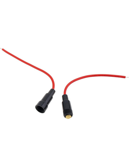 10 Soportes de Fusible Inline DiGiYes 5x20mm 22AWG 23cm