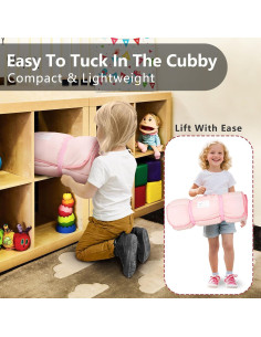 Colchoneta Ligera PRIMLECT para Niños 129.5x55.9cm con Almohada 2