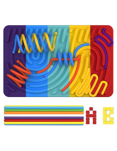 Tablero de Actividad Sensorial Uucoco Colorido para Niños 3+