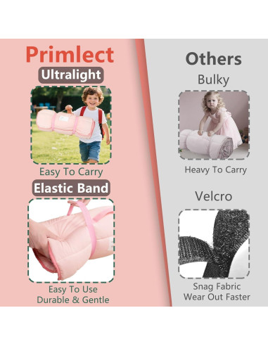 Colchoneta Ligera PRIMLECT para Niños 129.5x55.9cm con Almohada