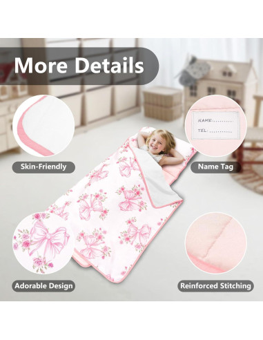 Colchoneta Ligera PRIMLECT para Niños 129.5x55.9cm con Almohada