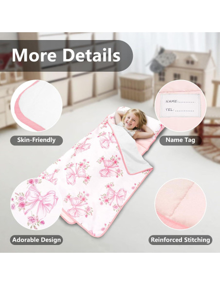 Colchoneta Ligera PRIMLECT para Niños 129.5x55.9cm con Almohada