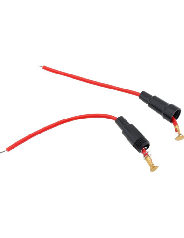 10 Soportes de Fusible Inline DiGiYes 5x20mm 22AWG 23cm