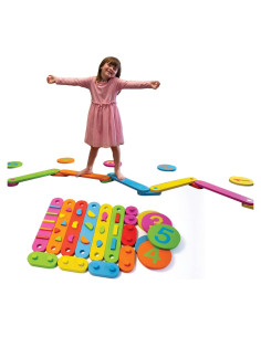 Juego de Vigas de Equilibrio de Madera Schooled - 17 Piezas