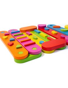 Juego de Vigas de Equilibrio de Madera Schooled - 17 Piezas 2