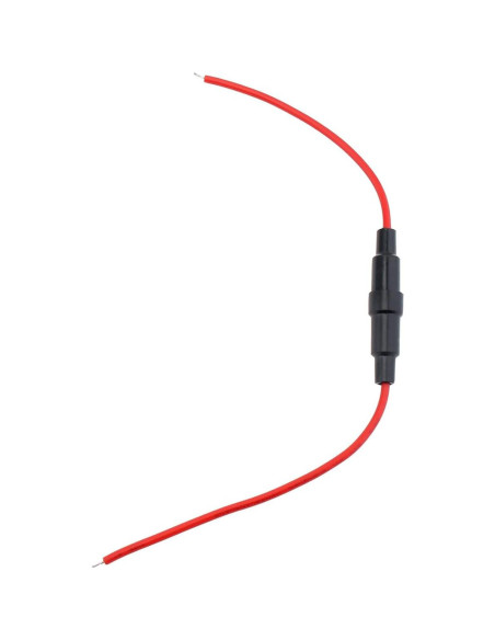10 Soportes de Fusible Inline DiGiYes 5x20mm 22AWG 23cm
