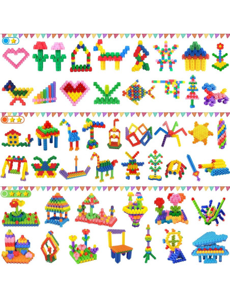 Juego de Aprendizaje KASHIAOTE 300 Pcs Construcción STEM 3+