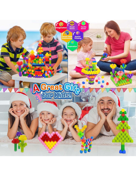 Juego de Aprendizaje KASHIAOTE 300 Pcs Construcción STEM 3+