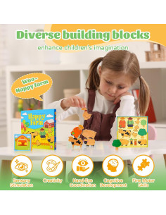 Puzzle Educativo de Granja Montessori PE350 para Niños 3+ 2