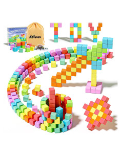 Bloques Magnéticos Apluses 72 Piezas para Niños 3 a 8 Años