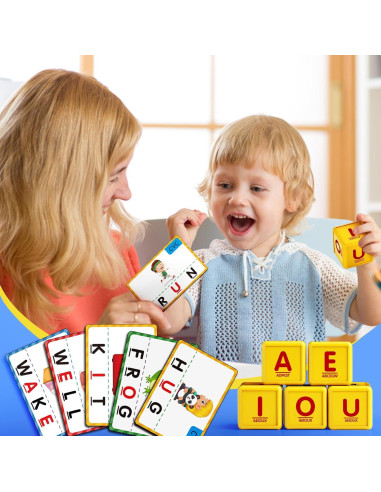Juego de Emparejamiento de Letras Montessori HOPEEYE Rosa Grande