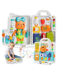 Juguete Montessori Hangrui Tablero Ocupado Musical 24.9x9.9cm